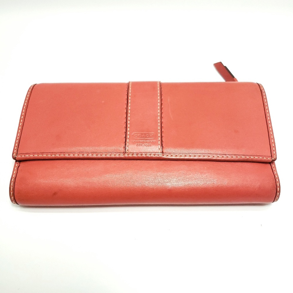 Coral Coach wallet